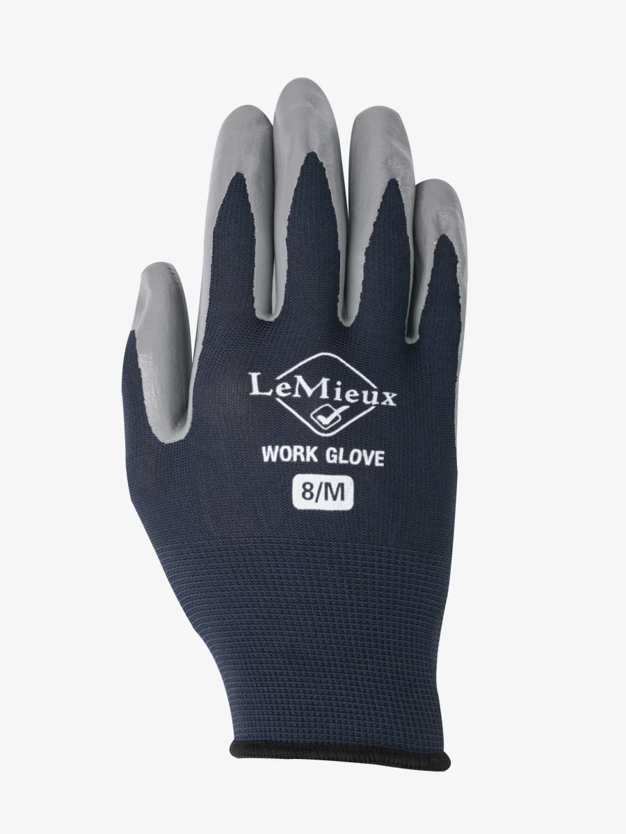 LeMieux Navy Work Gloves - Durable & Comfortable Safety Gloves for Men and Women