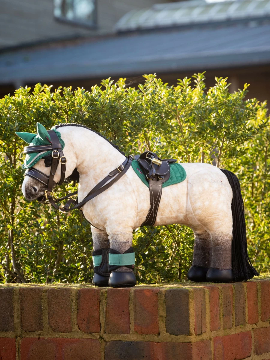 LeMieux Evergreen One Size Fly Hood for Toy Pony - Breathable & Adjustable Equestrian Accessory