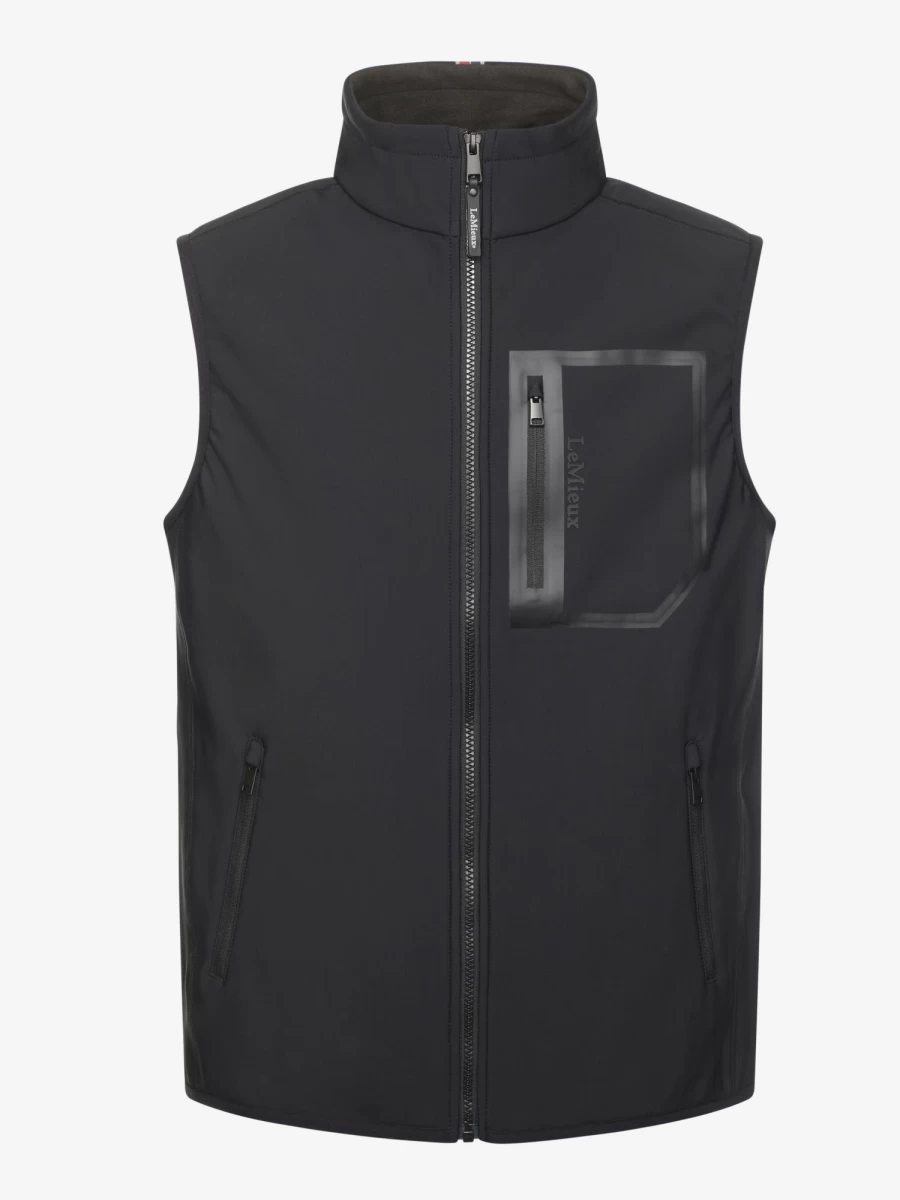 LeMieux Men's Elite Black Gilet - Lightweight Quilted Vest for Performance & Style