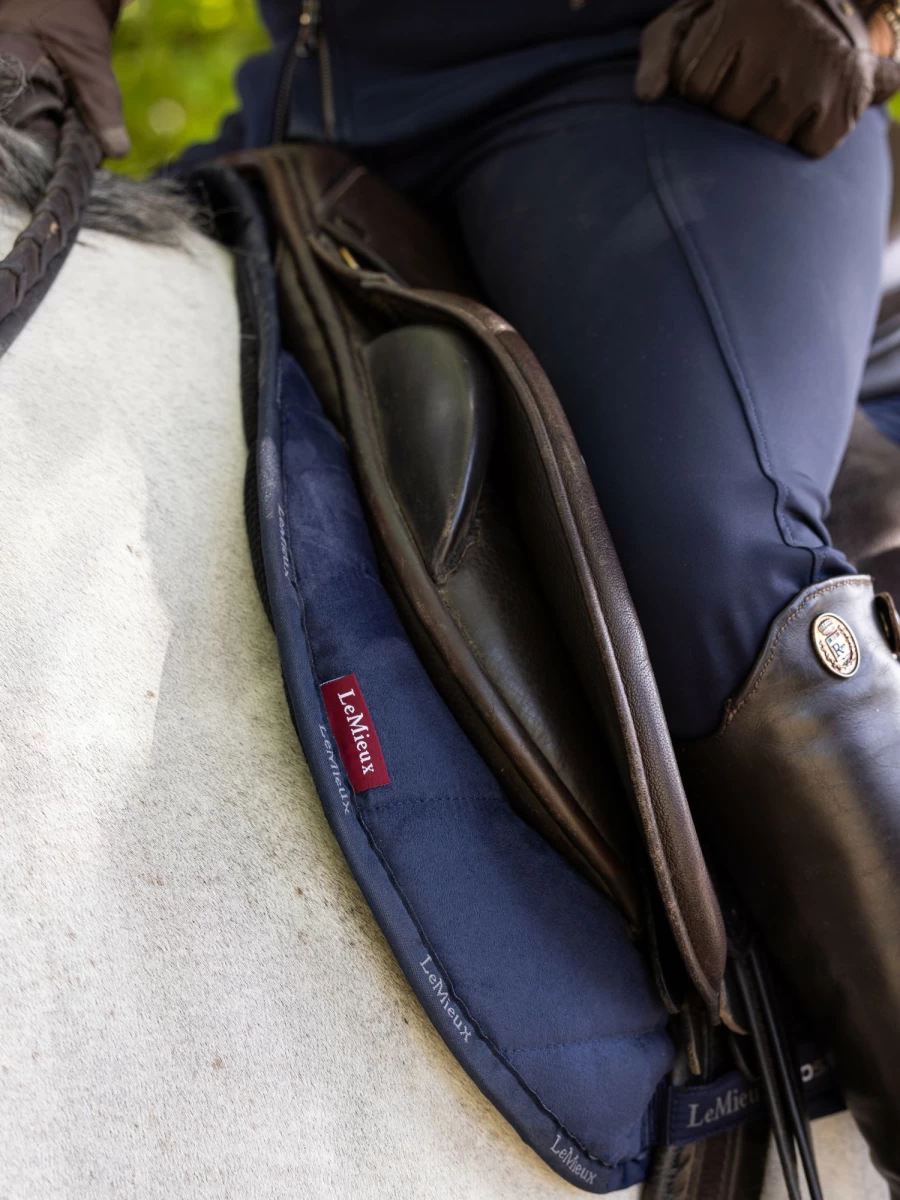 LeMieux Grip Work Pad Navy - Non-Slip Horse Saddle Pad for Secure Riding