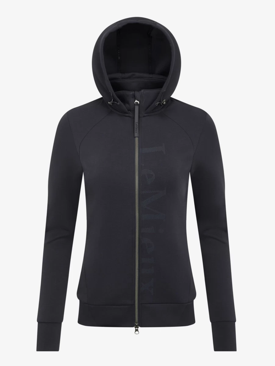 LeMieux Elite Zip-Through Hoodie for Men & Women - Navy Blue Full-Zip Fleece Jacket