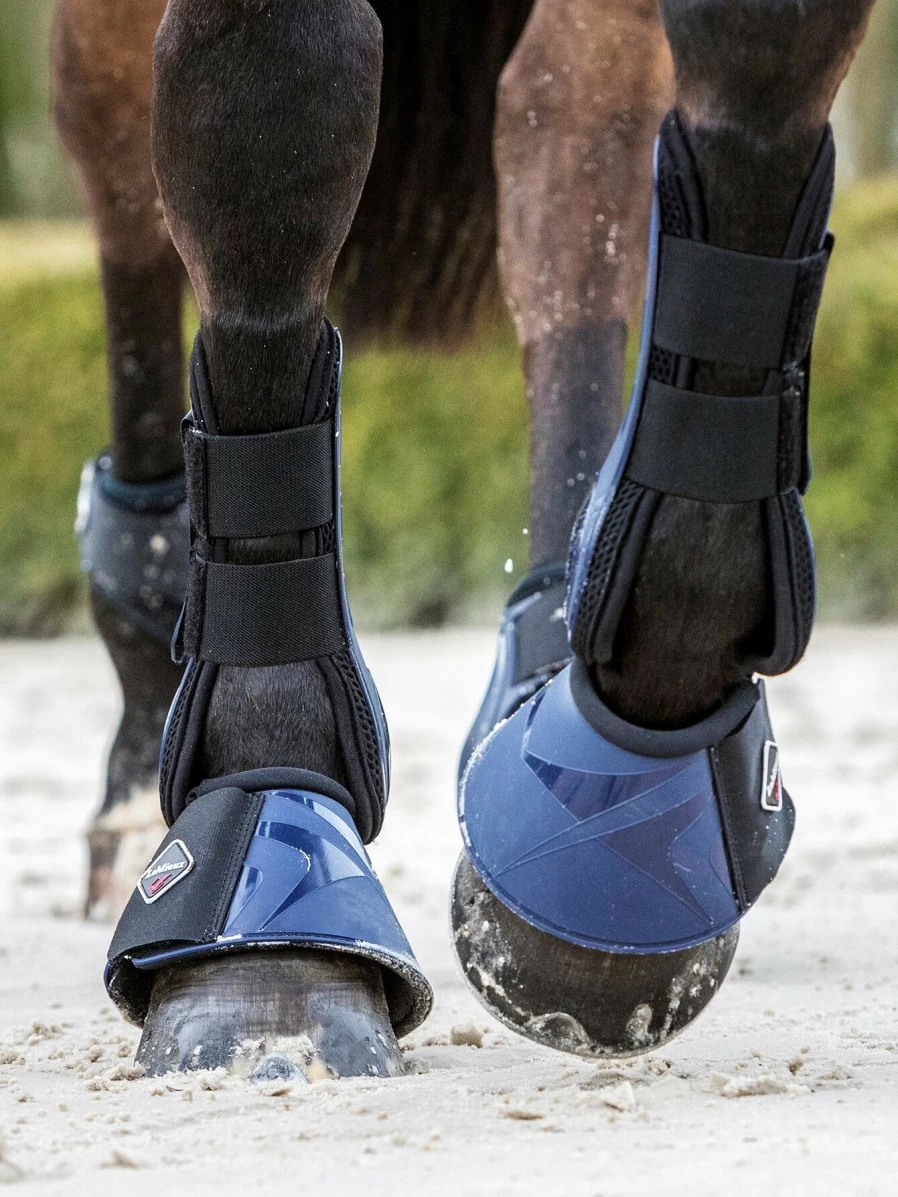 LeMieux ProShell Over Reach Boots Navy – Premium Horse Riding Protective Boots