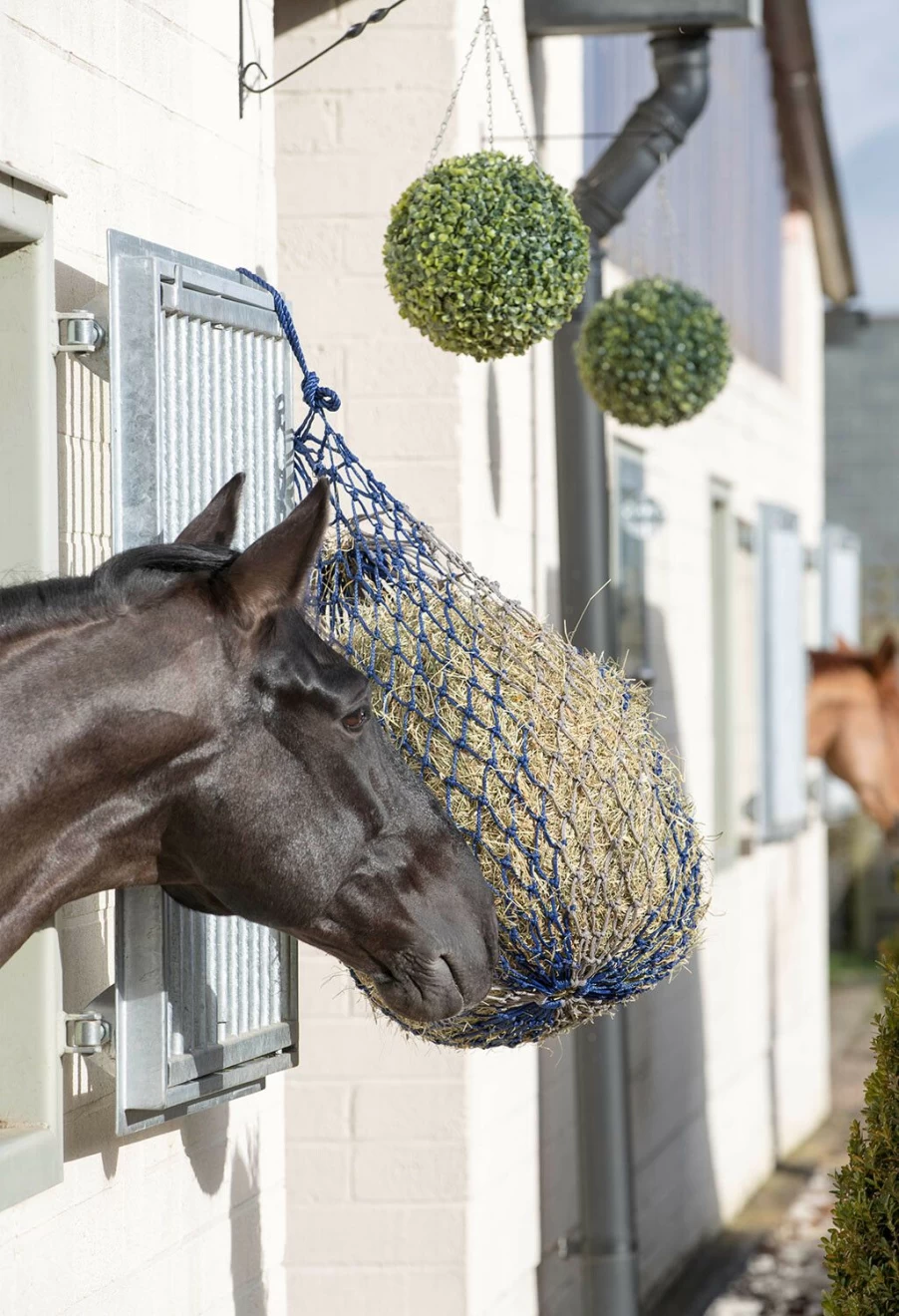 LeMieux Navy Blue One Size Hippo Horse Hay Net for Equine Feeding