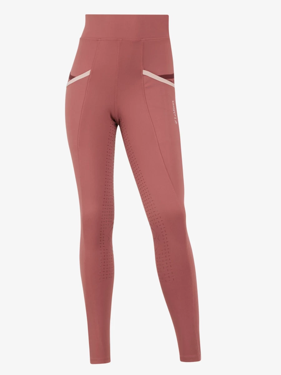 LeMieux Young Rider Pull-On Breech in Orchid - Comfortable Equestrian Riding Pants