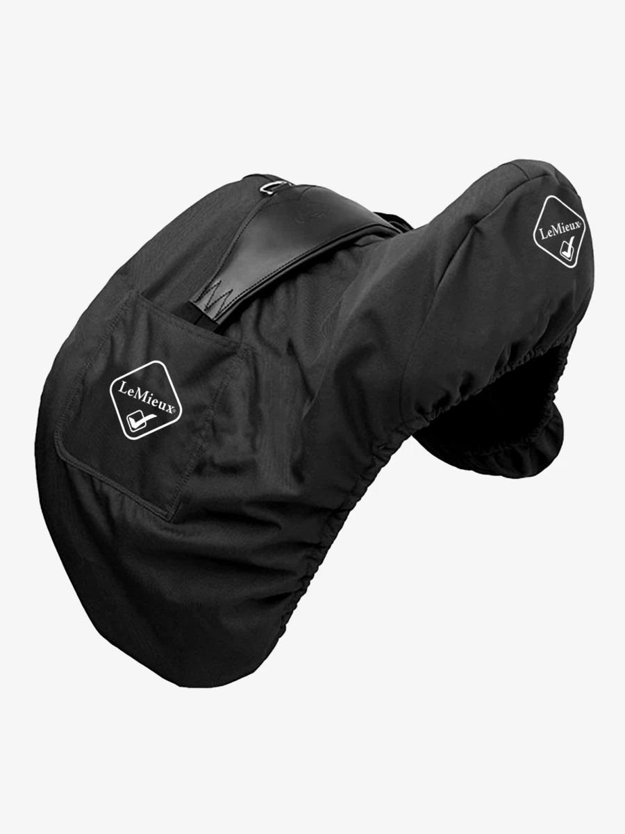 LeMieux Black Dressage Saddle Cover - One Size Fits All, Premium Equestrian Protection