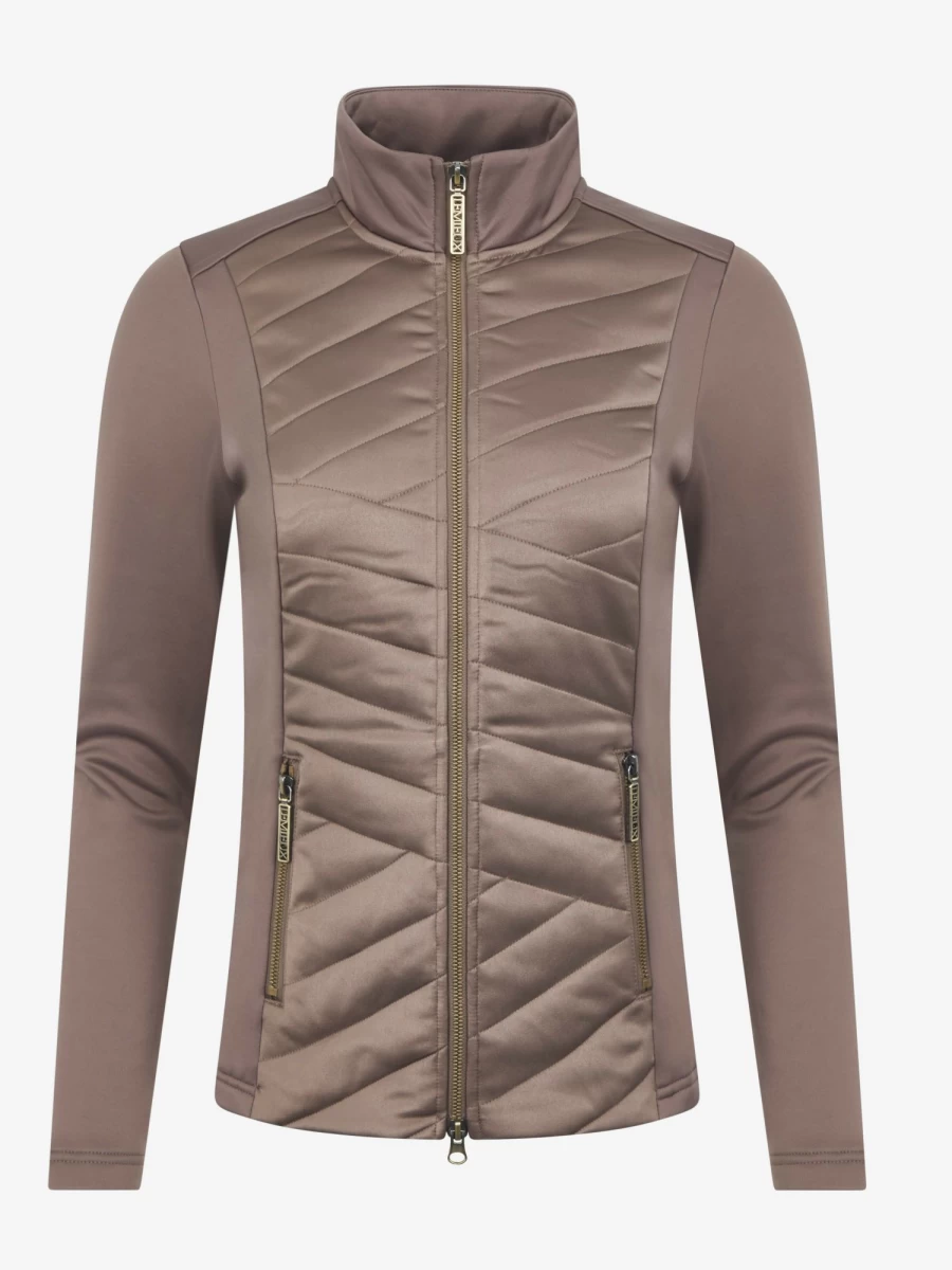 LeMieux Dynamique Waterproof Jacket for Men & Women - Walnut Brown Equestrian Riding Coat