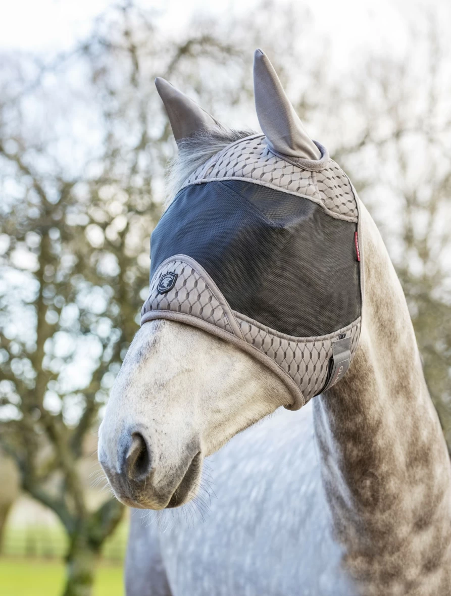 LeMieux Gladiator Half Fly Mask - Breathable Horse Fly Protection for Riding & Training