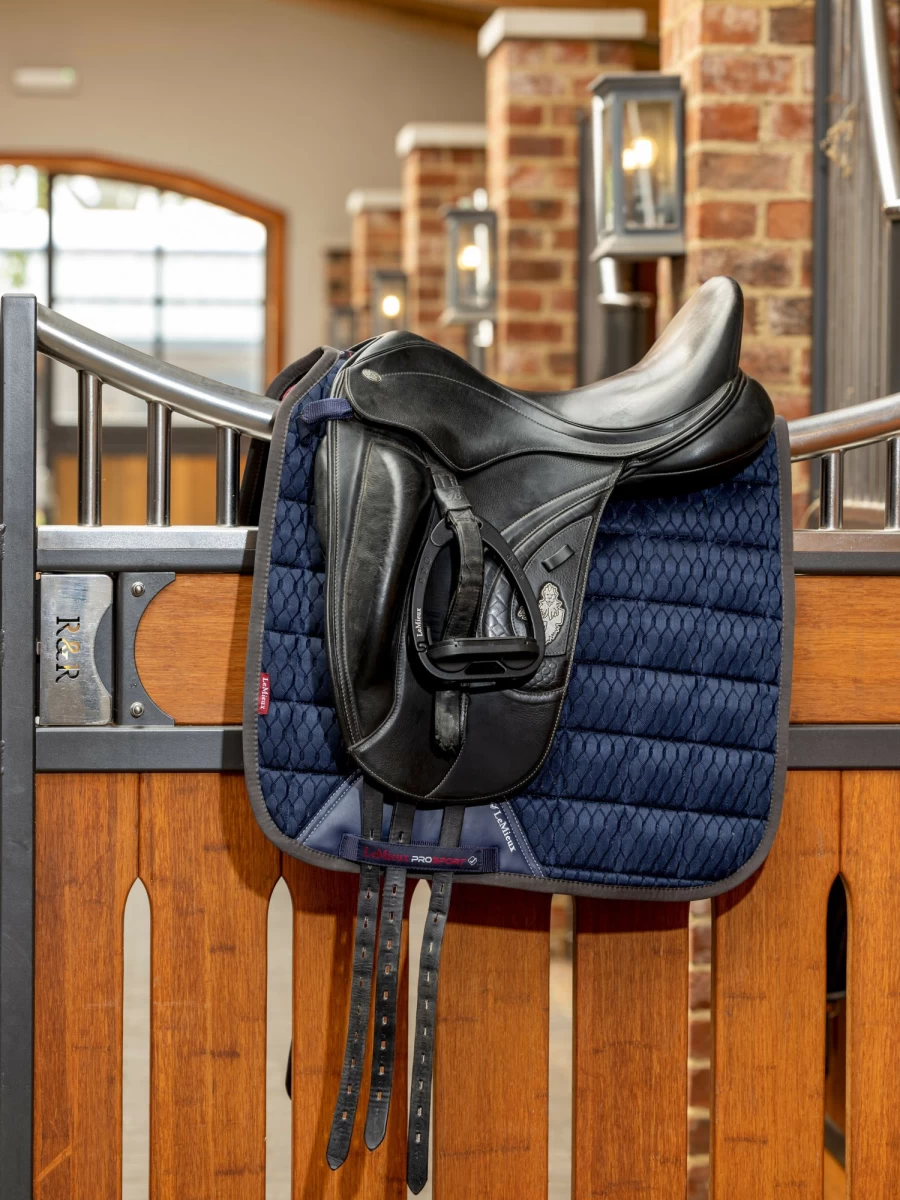 LeMieux Navy Large Carbon Mesh Dressage Square Cooling Horse Riding Sheet
