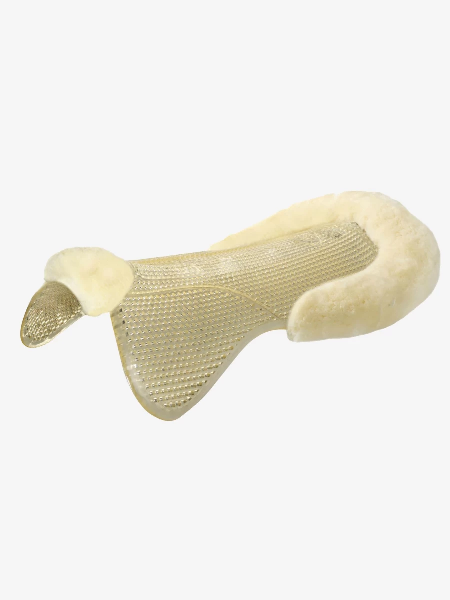 LeMieux Just Gel Lambskin Half Pad - Natural Shock Absorbing Horse Riding Saddle Pad