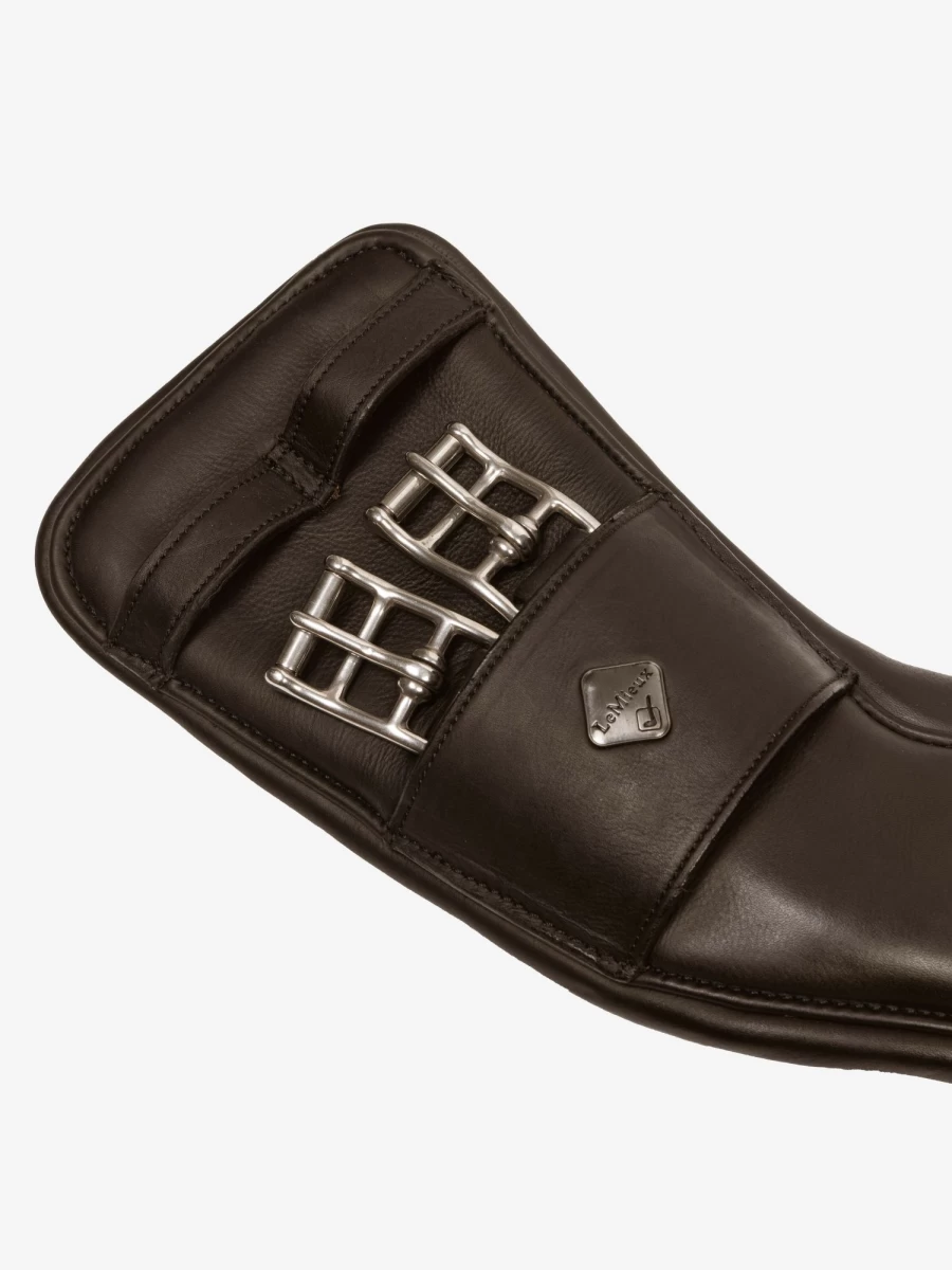 LeMieux Anatomic Mono Girth - Gel-Tek Technology, Comfort Fit, Brown Equestrian Girth