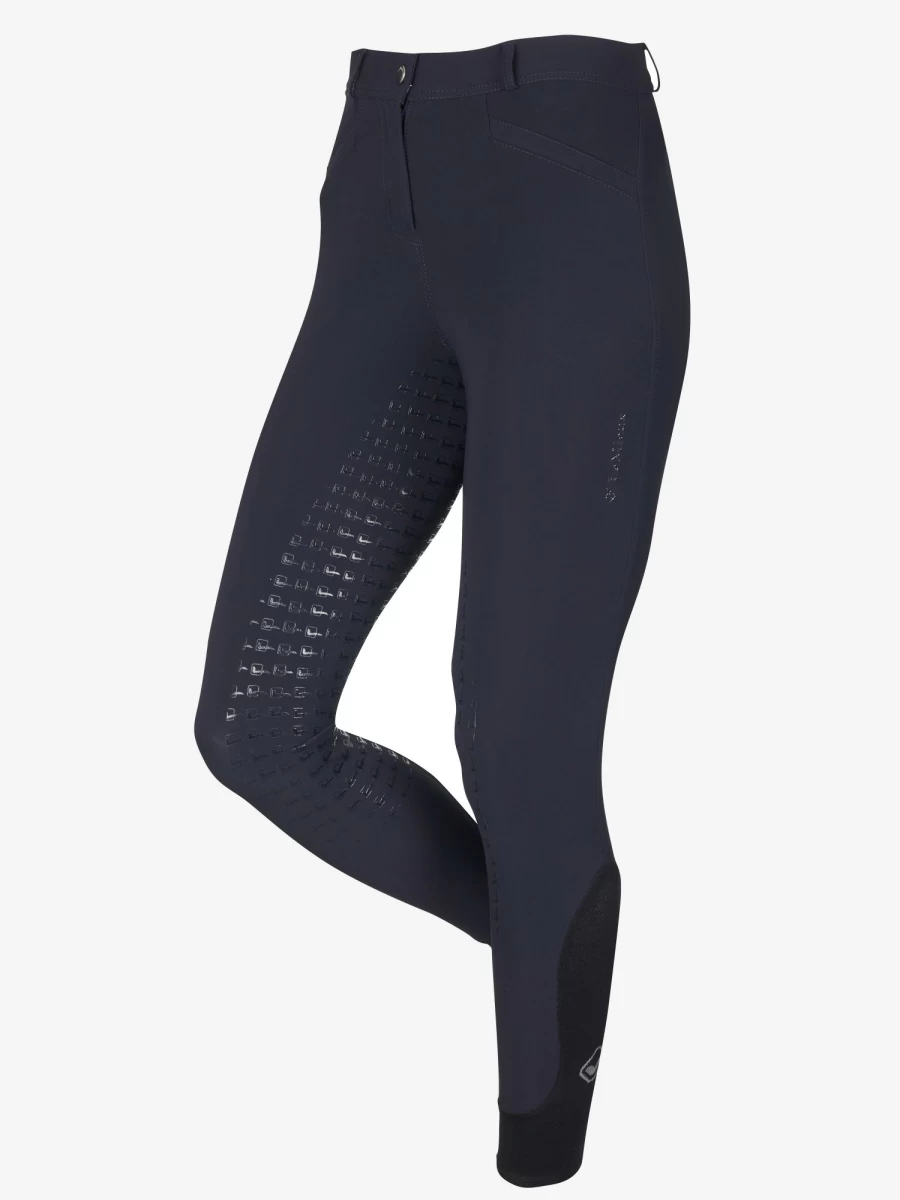 LeMieux Dynamique Full Seat Breeches for Equestrian Riding - Dark Navy Equestrian Tights