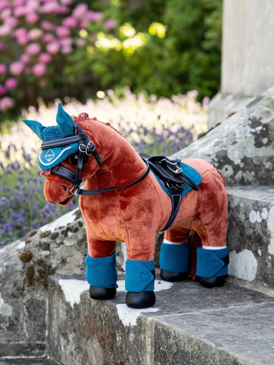 LeMieux Toy Pony Bandages - Marine Blue One Size Horse Wraps for Equine Care