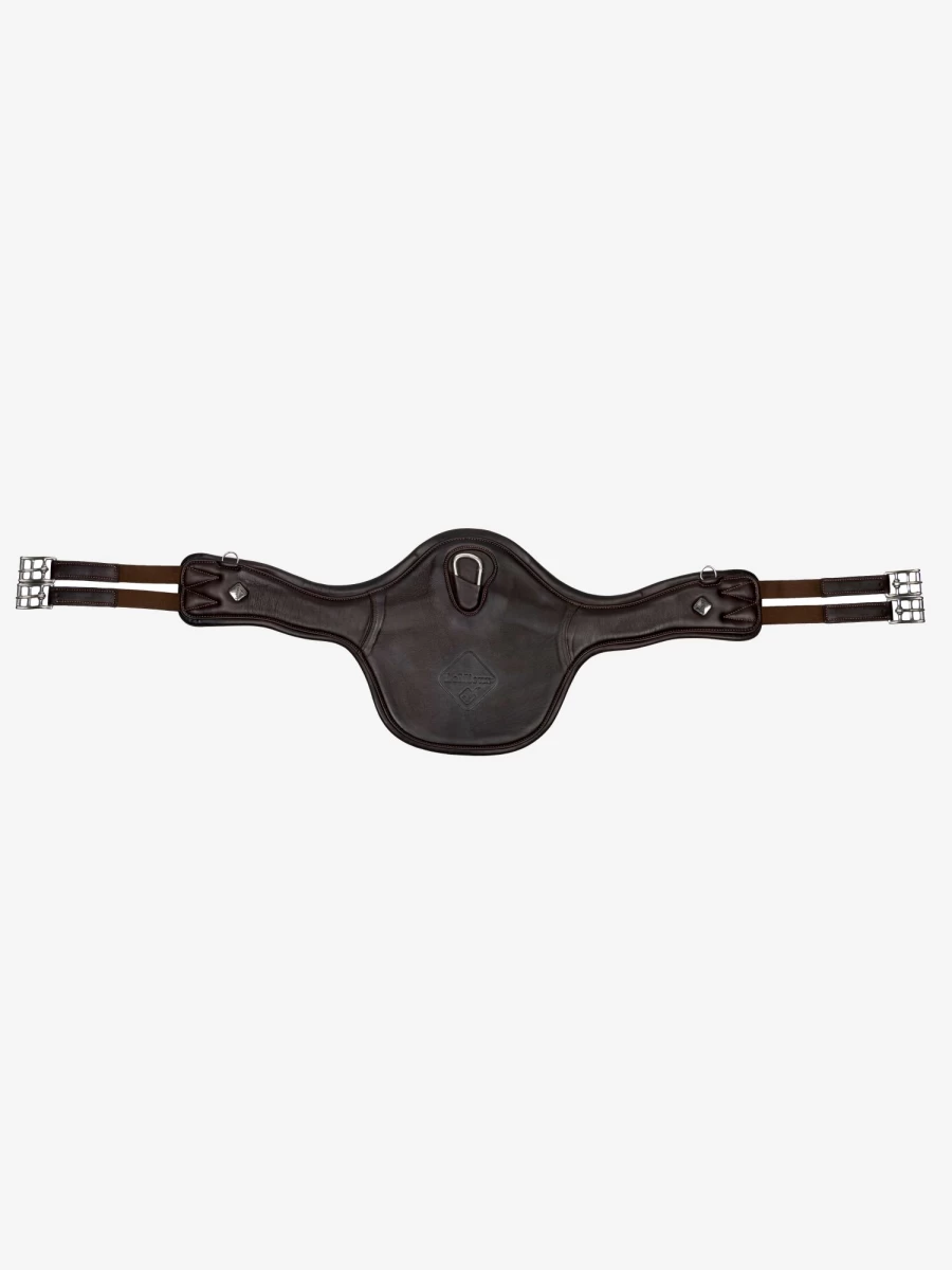 LeMieux Anatomic Gel-Tek Long Stud Girth for Horses - Comfortable Brown Equestrian Girth