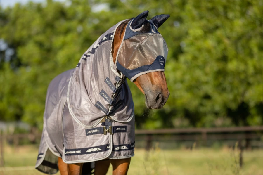LeMieux Armourshield Pro Half Fly Mask – Lightweight Horse Fly Protection for Riding & Training