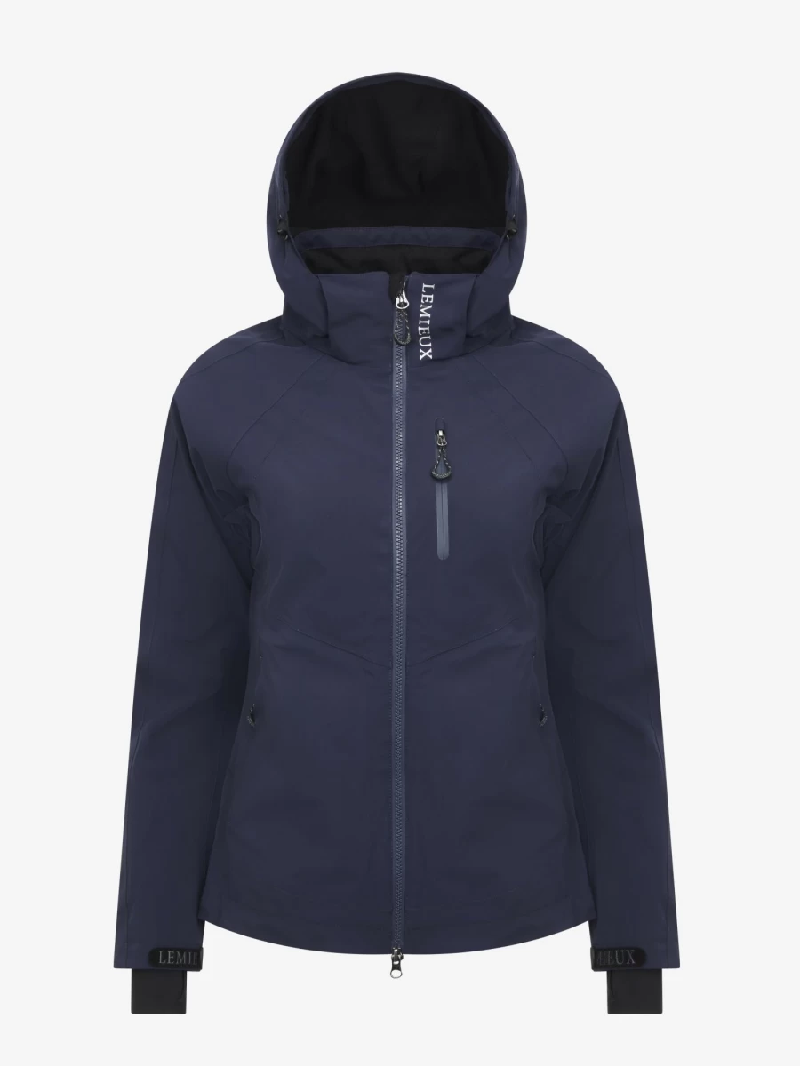 LeMieux Waterproof Torrent Jacket for Men & Women - Navy Blue Raincoat for Outdoor Activities