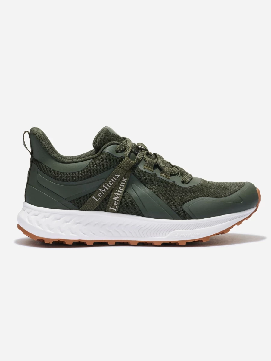 LeMieux Trax Waterproof Hiking Shoes Khaki - Lightweight Outdoor Trainers for Men & Women