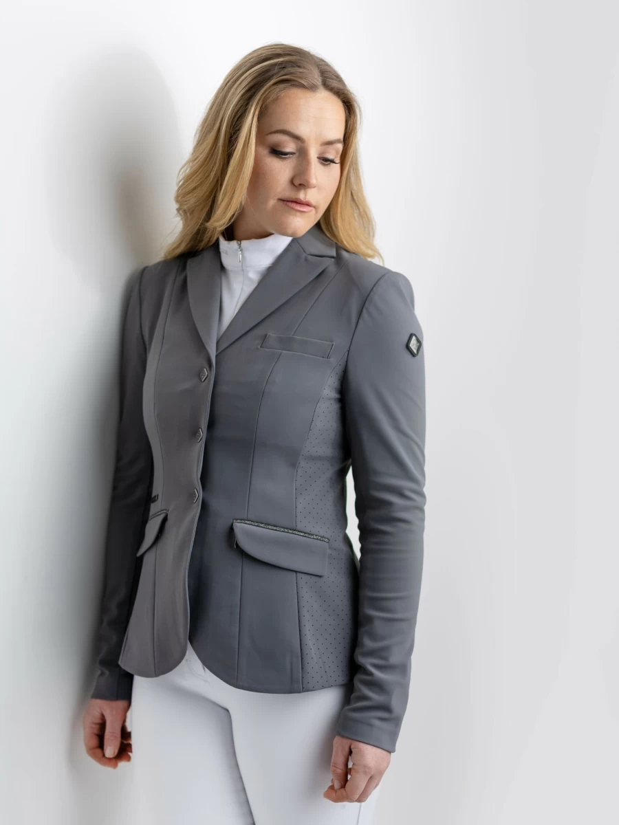 LeMieux Dynamique Show Jacket for Equestrian - Premium Graphite Equestrian Show Apparel