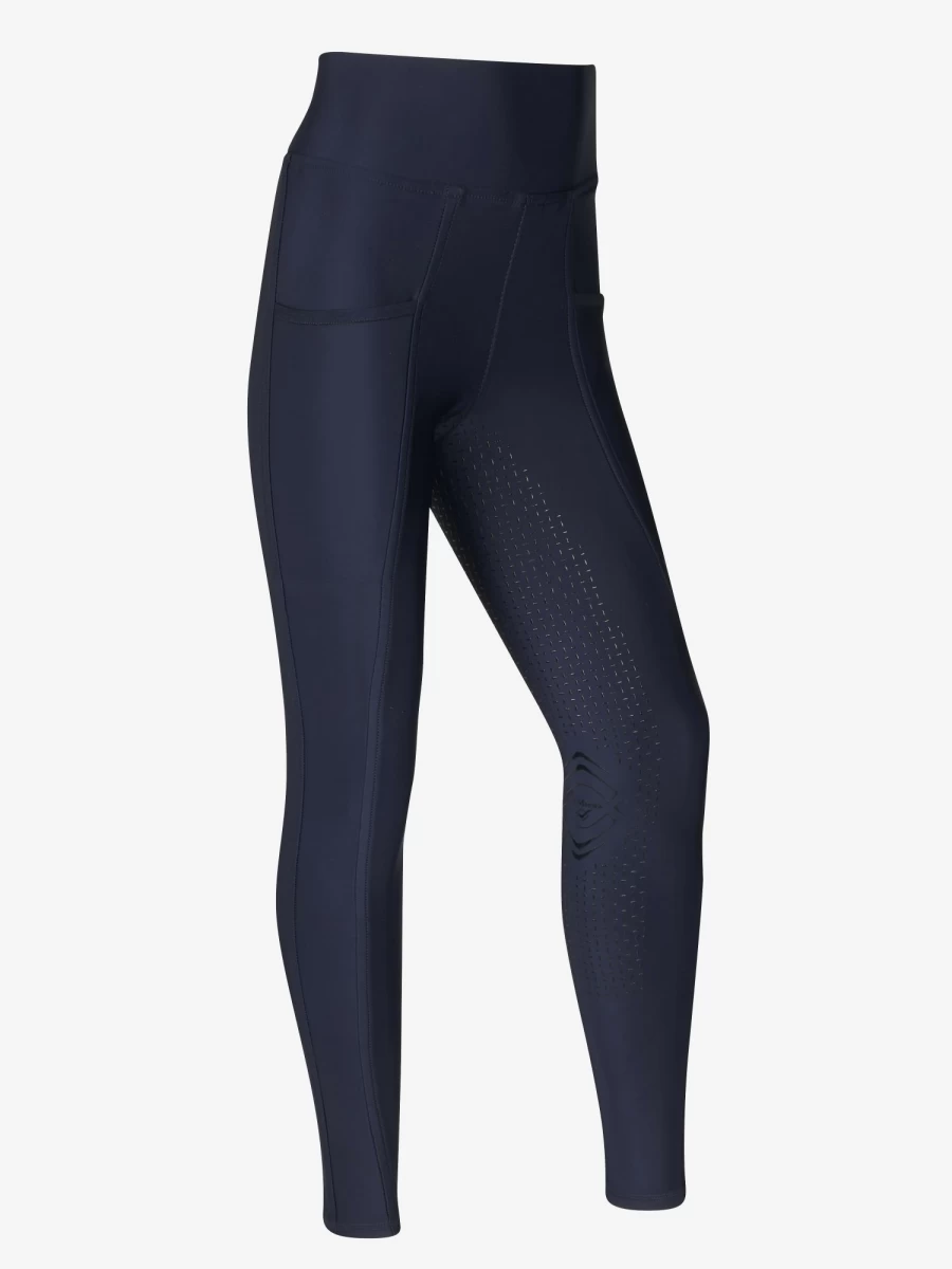LeMieux Young Rider Pull-On Breech in Indigo - Comfortable Equestrian Riding Pants