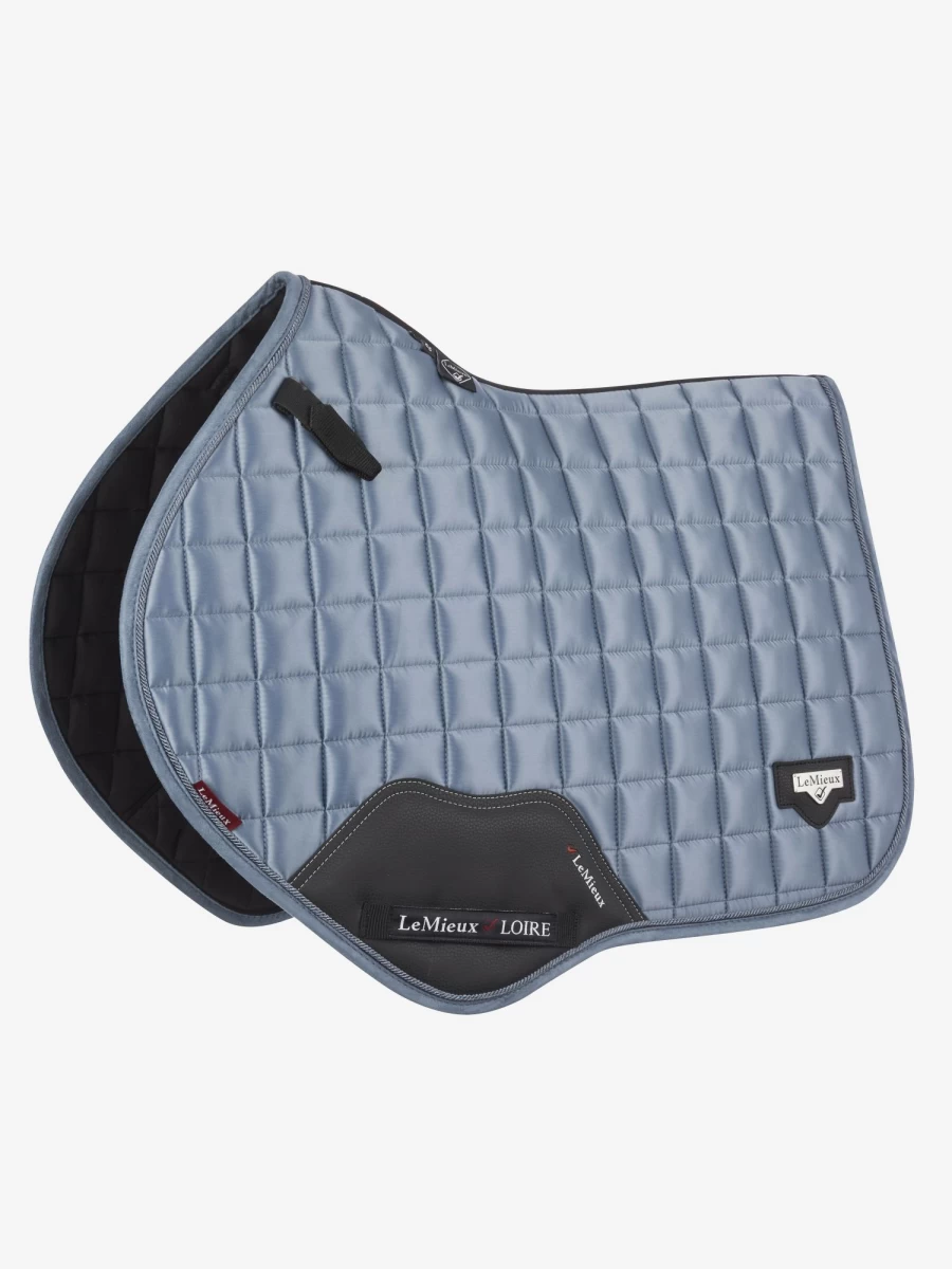 LeMieux Loire Classic Close Contact Square Saddle in Ice Blue | English Leather Dressage Saddle