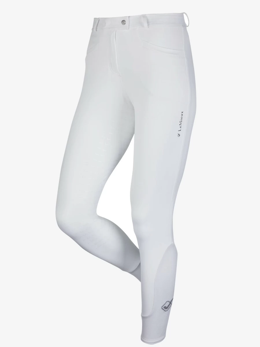 LeMieux Dynamique White Full Seat Breeches for Equestrian Riding