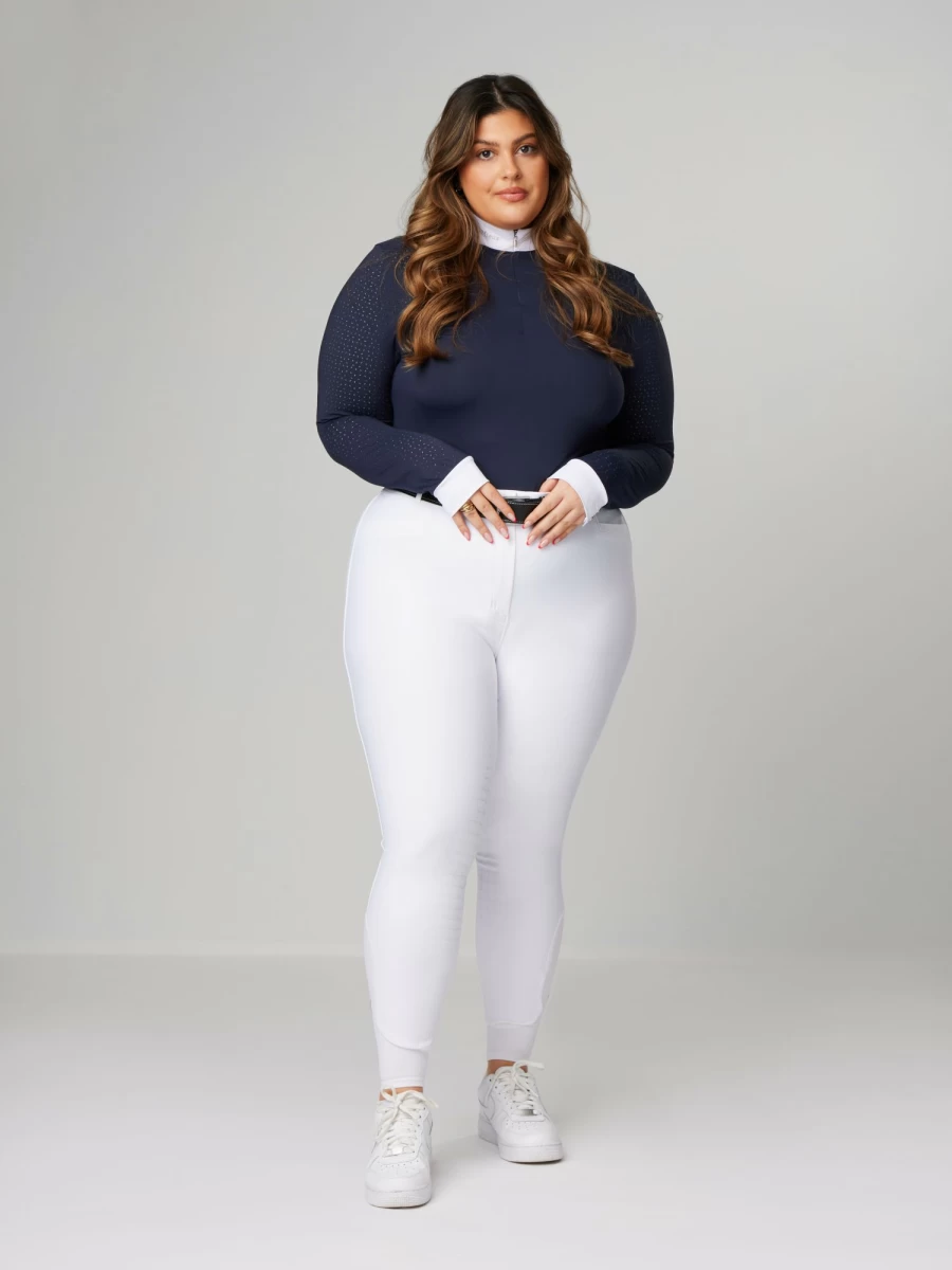 LeMieux Dynamique White Full Seat Breeches for Equestrian Riding