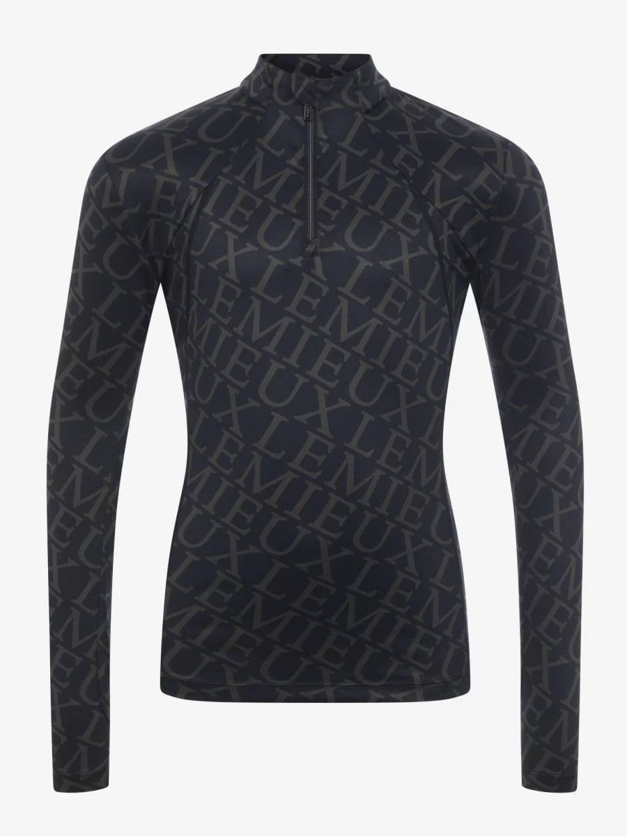 LeMieux Young Rider Fleur Base Layer - Navy Blue Equestrian Performance Top