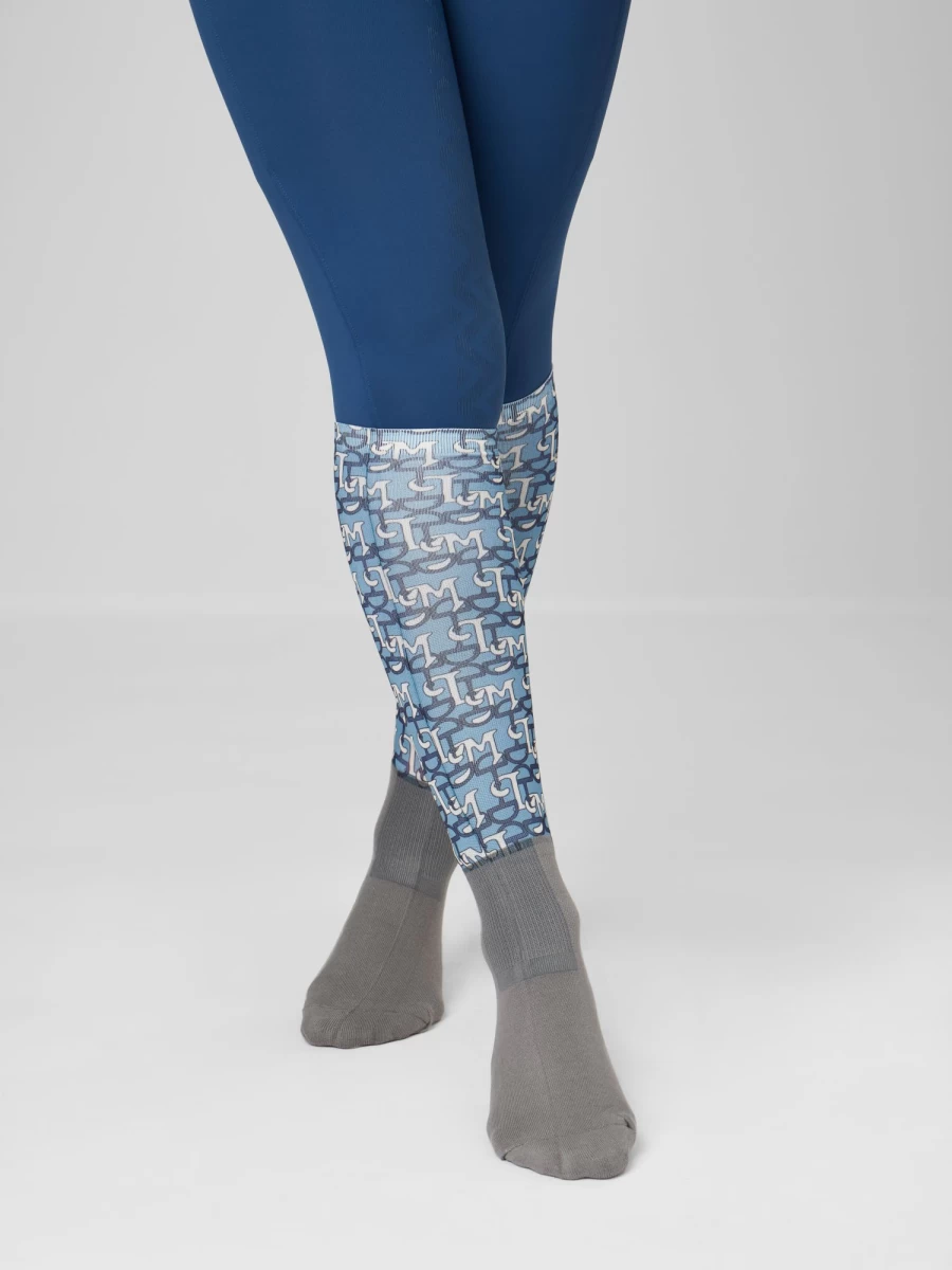 LeMieux Blue Footsie Socks - Comfortable & Stylish Crew Socks for Men and Women