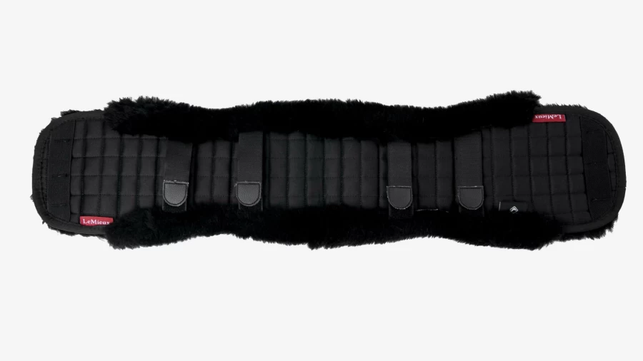LeMieux Black Dressage Girth Cover - Premium Equestrian Accessory for Horse Riding