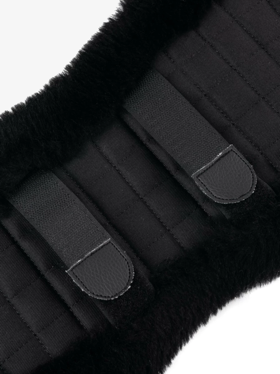 LeMieux Black Dressage Girth Cover - Premium Equestrian Accessory for Horse Riding