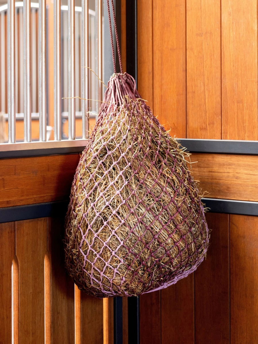 LeMieux Hippo Hay Net - Adjustable One Size Equine Feeding Solution for Orchid Design