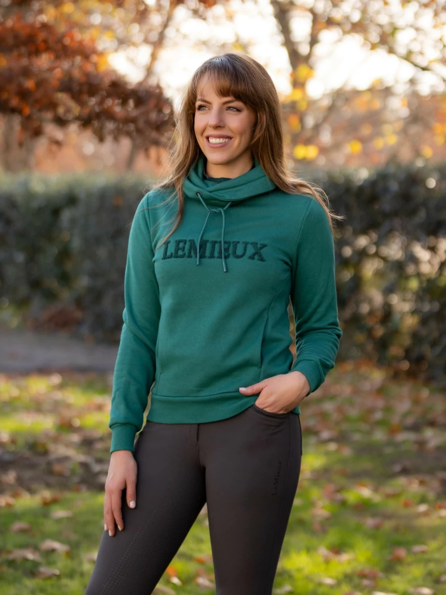 LeMieux Adele Evergreen Funnel Neck Sweatshirt for Women - Comfortable & Stylish Pullover