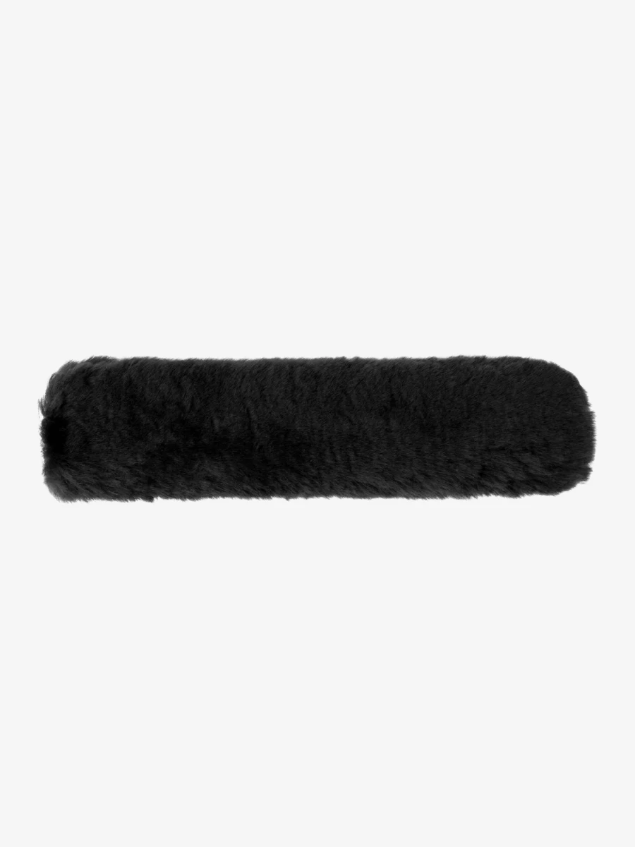 LeMieux Simuwool Noseband Cover - Black - One Size - Breathable Horse Nose Protection
