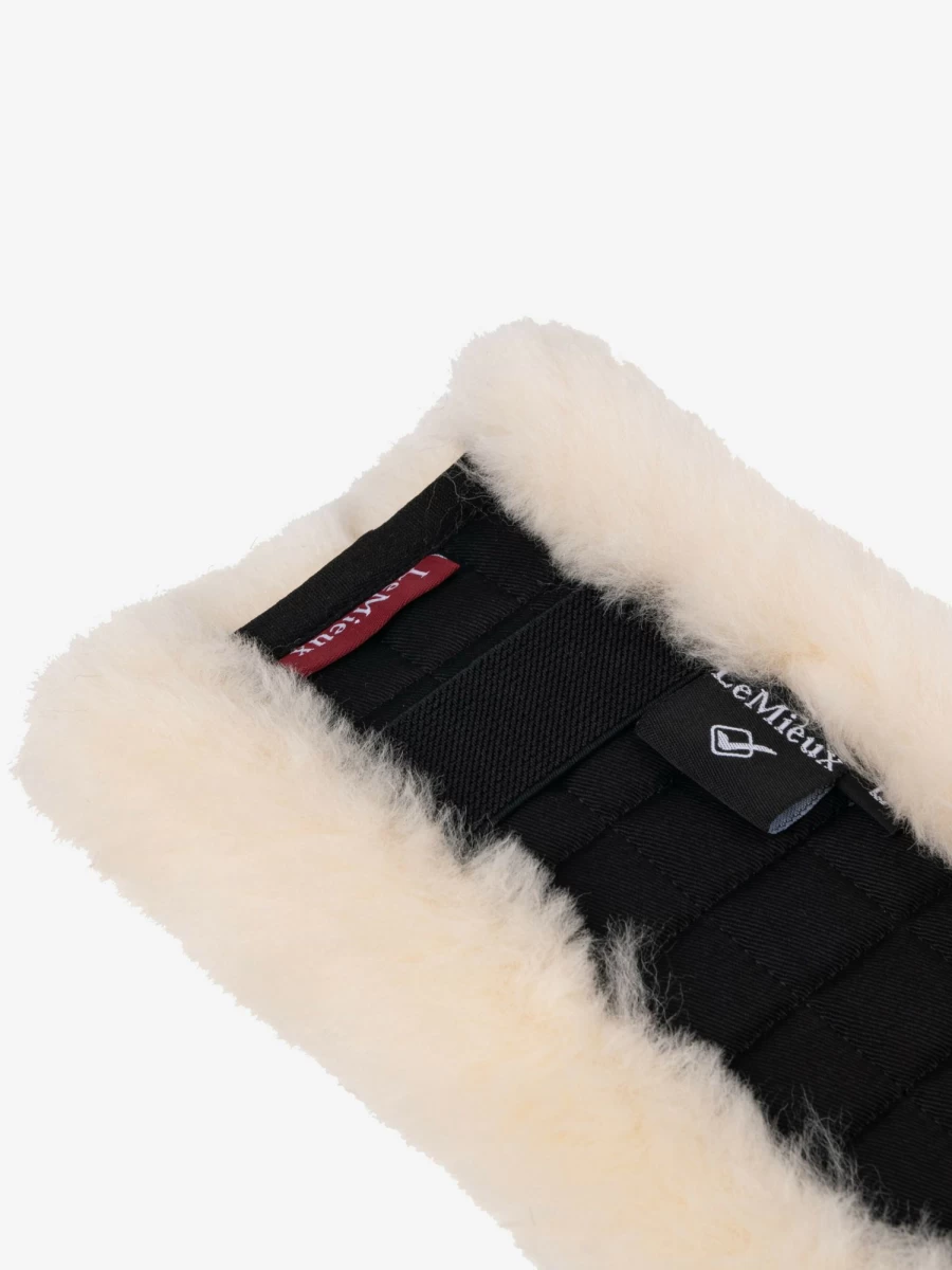 LeMieux Natural Lambswool Girth Cover for Horse Riding Comfort and Warmth