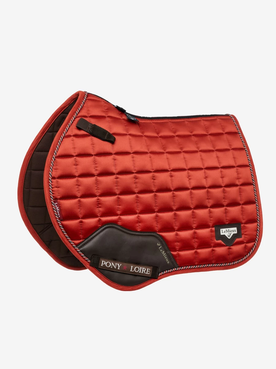 LeMieux Junior Loire Square Jump Saddle in Sienna Brown for Small Pony