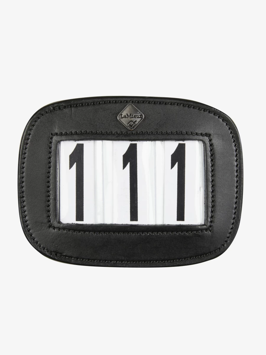 LeMieux Black Saddle Number Holder - One Size Equestrian Competition Accessory
