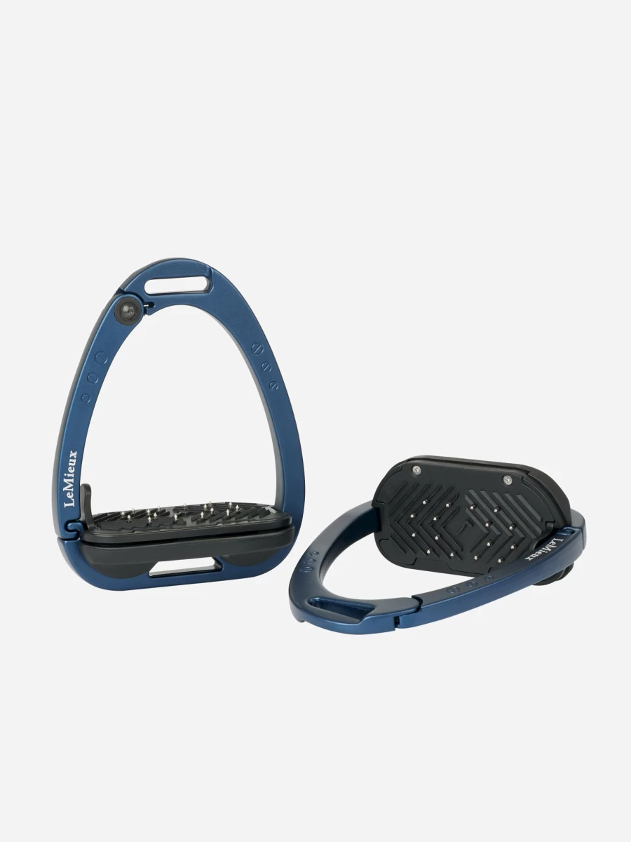 LeMieux Vector Control Stirrup - Navy Blue One Size Equine Riding Stirrups