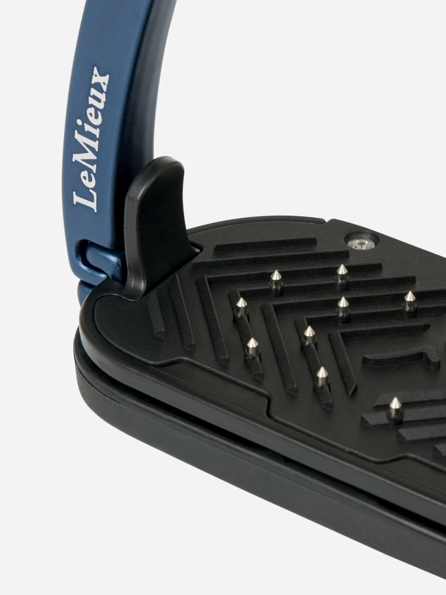 LeMieux Vector Control Stirrup - Navy Blue One Size Equine Riding Stirrups
