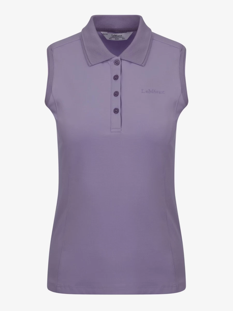 LeMieux Women's Iris Sleeveless Polo Shirt - Breathable Summer Top for Golf & Casual Wear