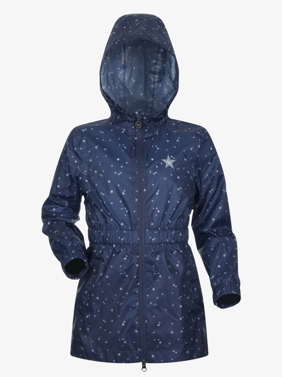 LeMieux Mini Flow Waterproof Rain Jacket for Women - Lightweight Navy Blue Outdoor Windbreaker