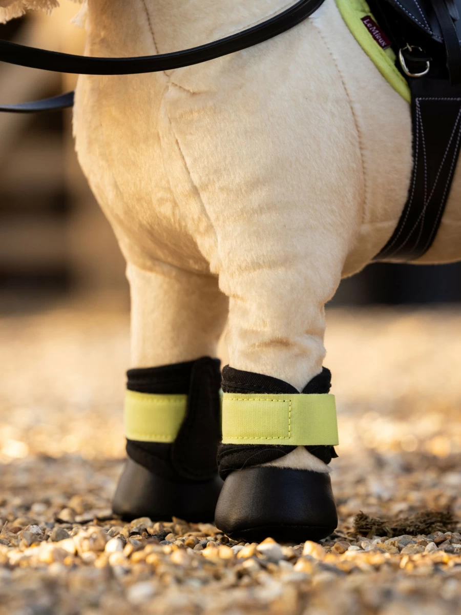 LeMieux Toy Pony Grafter Boots for Kids - Kiwi Design, One Size Equestrian Riding Boots