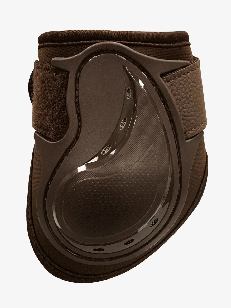 LeMieux Impact Compliant Fetlock Boots for Horses - Protective Brown Leg Wraps for Riding & Training