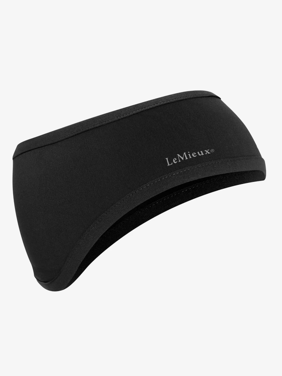 LeMieux Black Thermal Ear Warmer Headband - One Size Fleece Winter Headwrap for Men & Women