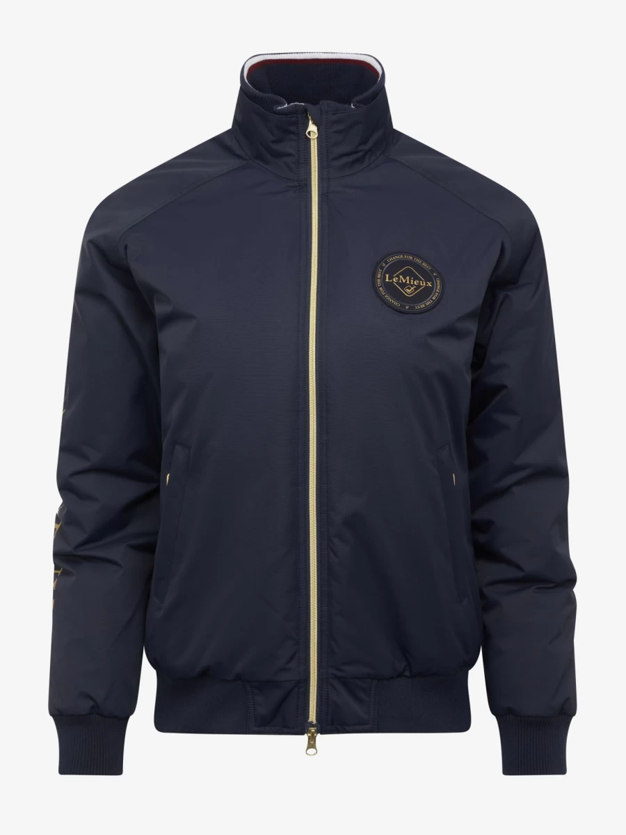 LeMieux Women's Elite Navy Crew Jacket – Lightweight Water-Resistant Outdoor Coat