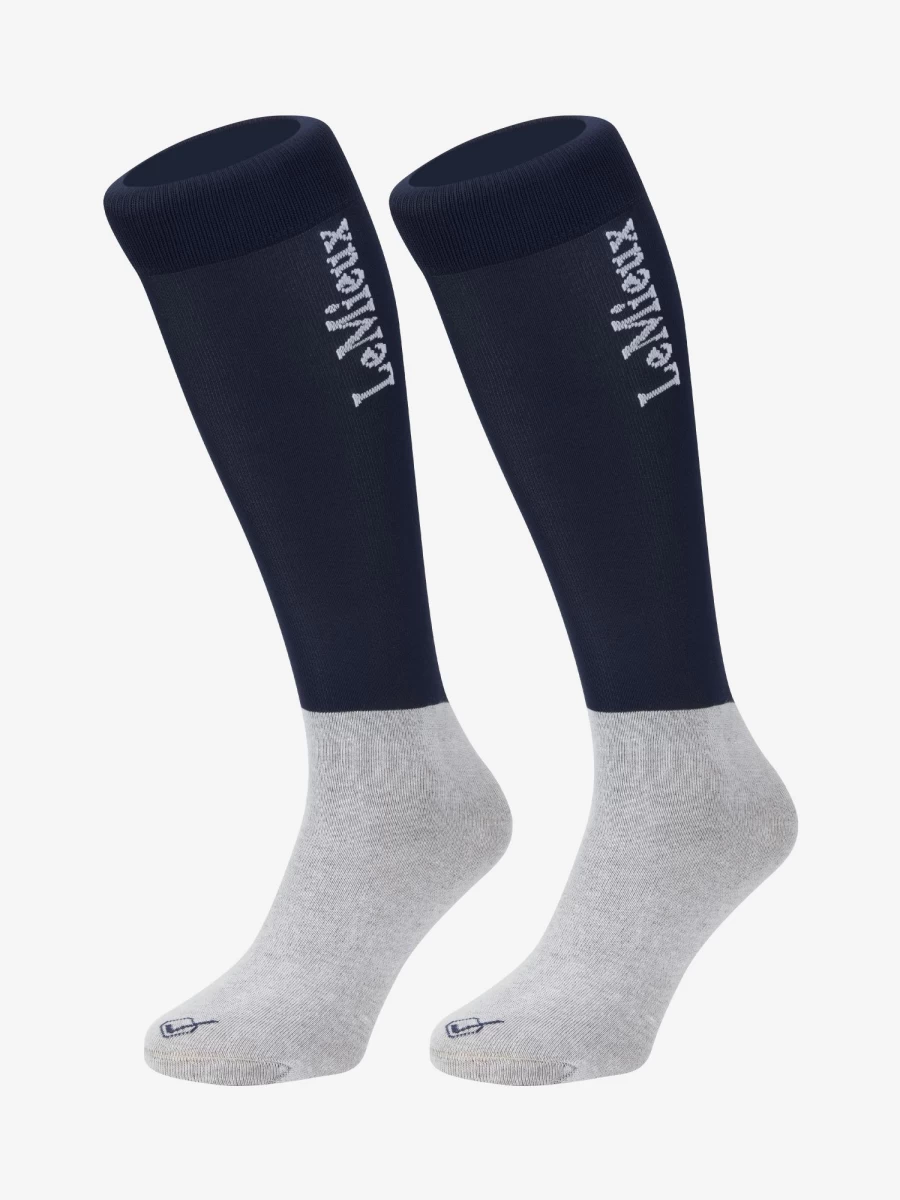 LeMieux Navy Competition Socks - Twin Pack for Athletic Performance