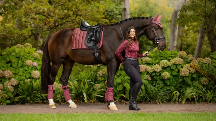 LeMieux Loire Polo Bandages Orchid - Breathable Horse Polo Wraps for Support & Protection
