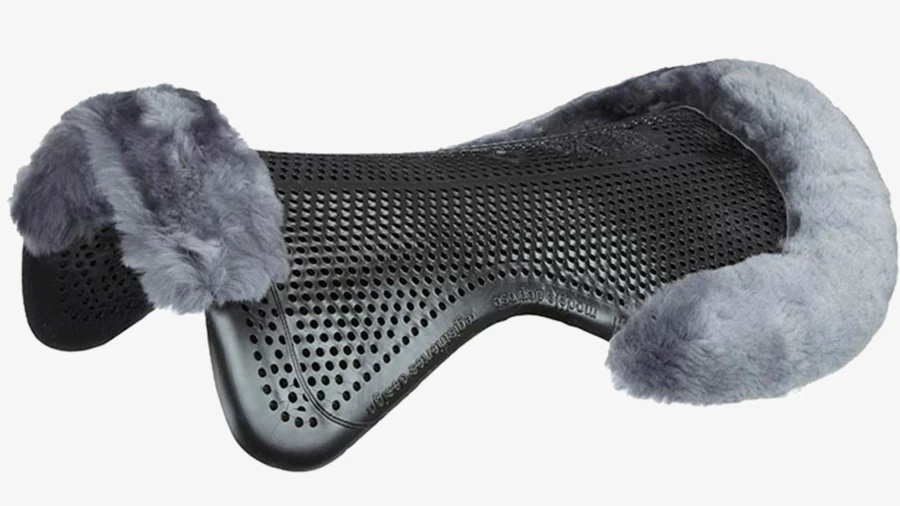 LeMieux Just Gel Lambskin Half Pad in Grey for Enhanced Comfort and Performance