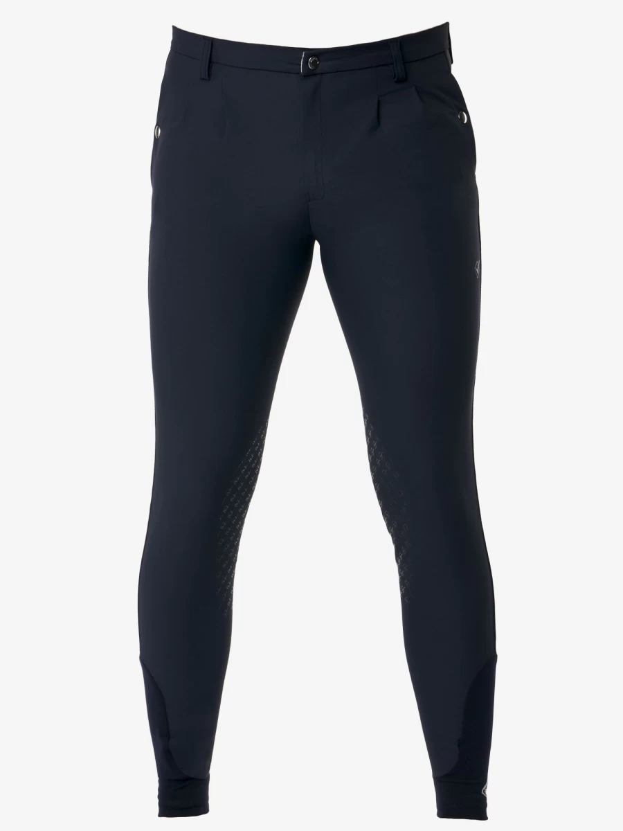 LeMieux Men's Navy Classic Pleated Breech – Elite Equestrian Riding Trousers