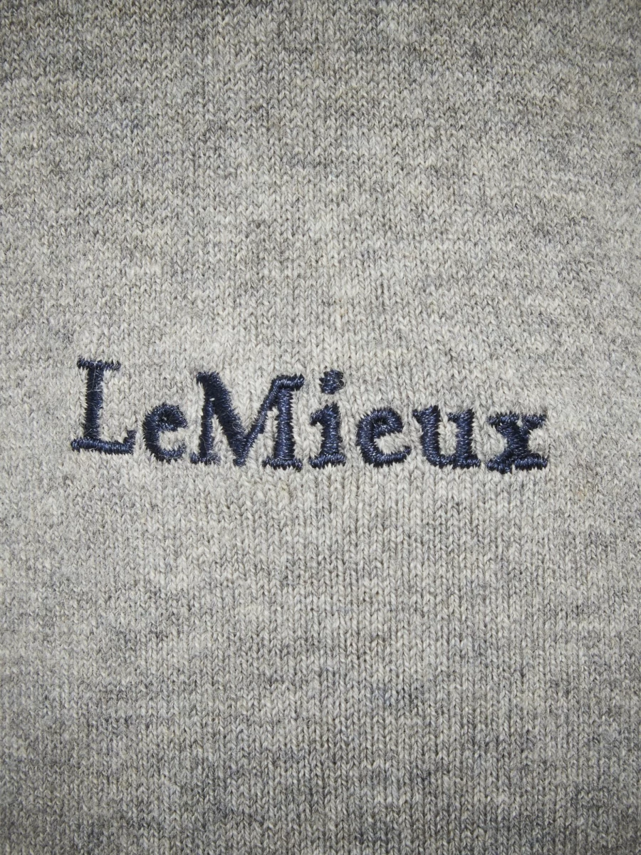 LeMieux Men's Grey Crew Neck Sweater - Soft Casual Knit Jumper for Everyday Wear