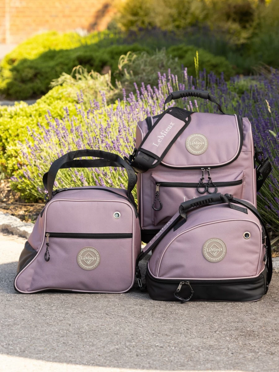 LeMieux Short Boot Bag in Walnut - One Size Equestrian Leather Handbag for Riding Essentials