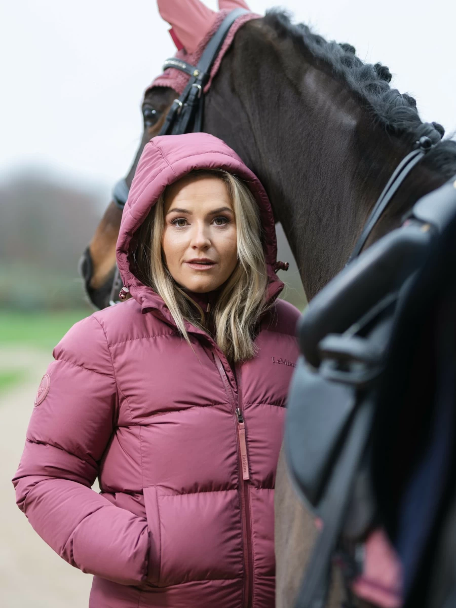 LeMieux Kenza Orchid Puffer Jacket - Lightweight Quilted Winter Coat for Women